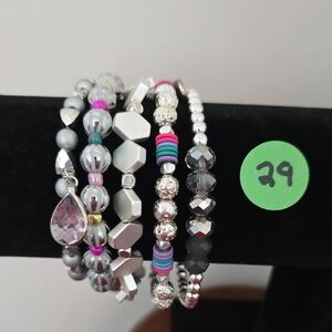 Erimish Multicolor Beaded Bracelet Set NWOT